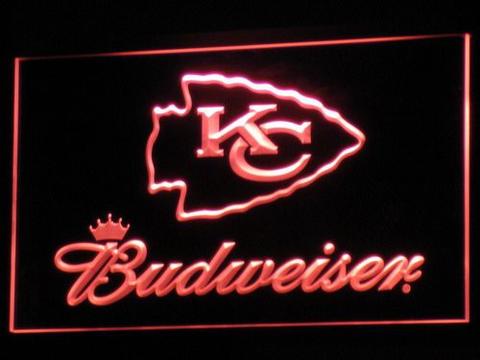 Kansas City Chiefs Budweiser LED Neon Sign